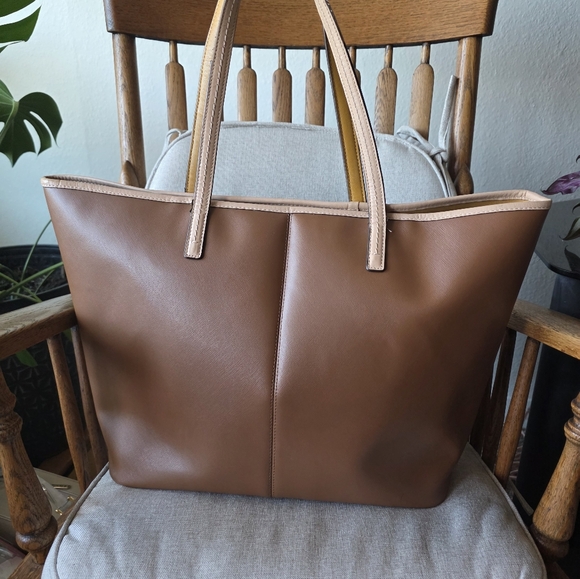 Coach Park Metropolitan Vermillion Cross Grain Leather Large Tote 2014 - Picture 2 of 12